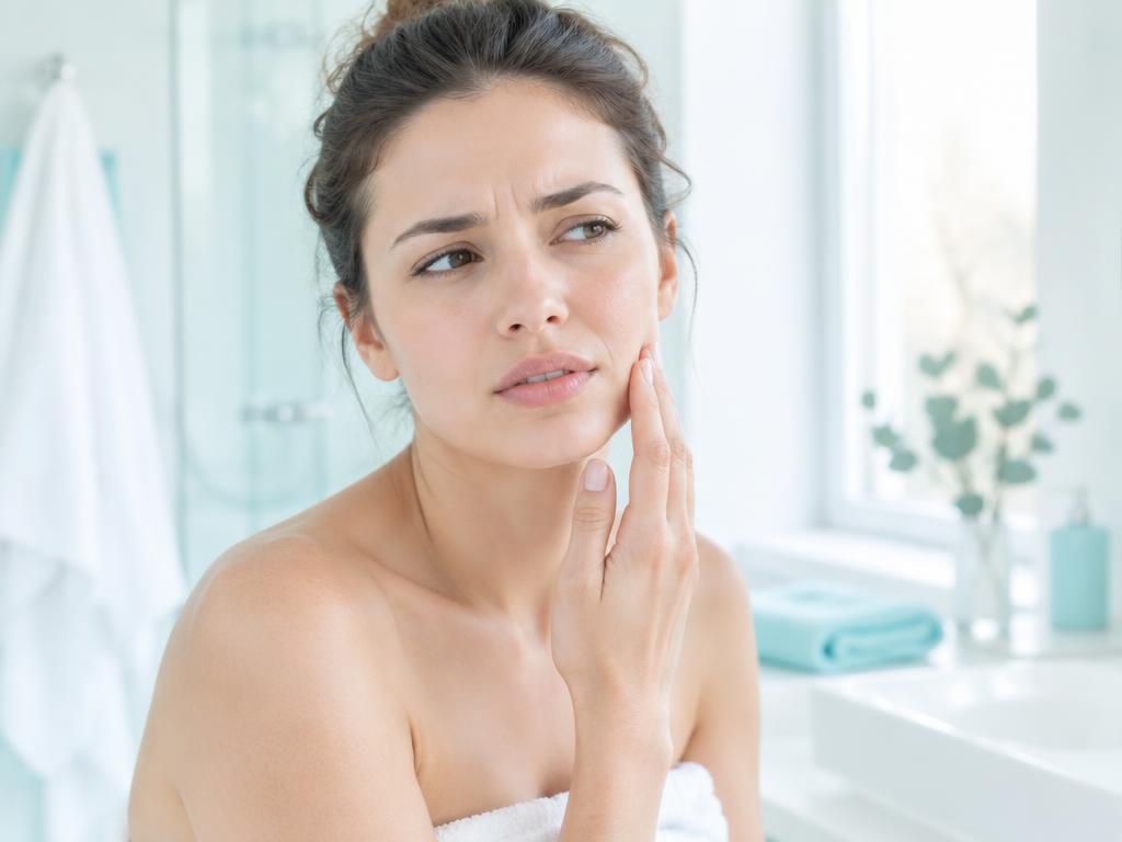 Peau inconfortable après la douche